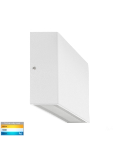 Essil 6W 240V Fixed Down LED Wall Light White / Tri-Colour HV3647T-WHT-240V 2
