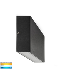 Essil 6W 240V Fixed Down LED Wall Light Black / Tri-Colour HV3647T-BLK-240V 2