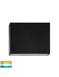 Essil 6W 12V DC Up & Down LED Wall Light Black / Tri-Colour HV3646T-BLK-12V