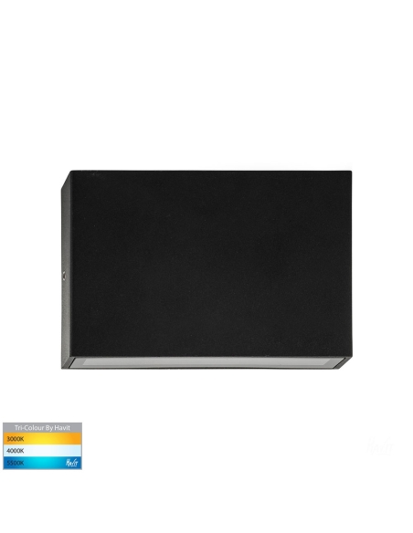 HV3645T-BLK-240V - HV3645T-Black - Essil Black Fixed Down LED Wall Light
