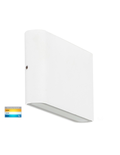 Lisse 10W 240V Up & Down LED Wall Light White / Tri-Colour HV3644T-WHT-240V 2