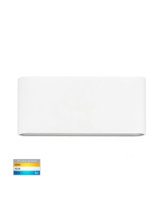 Lisse 6W 12V DC LED Wall Light White / Tri-Colour - HV3643T-WHT-12V