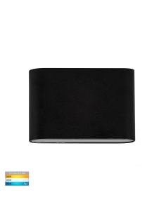 Lisse 4W 12V DC LED Wall Light Black / Tri-Colour - HV3641T-BLK-12V