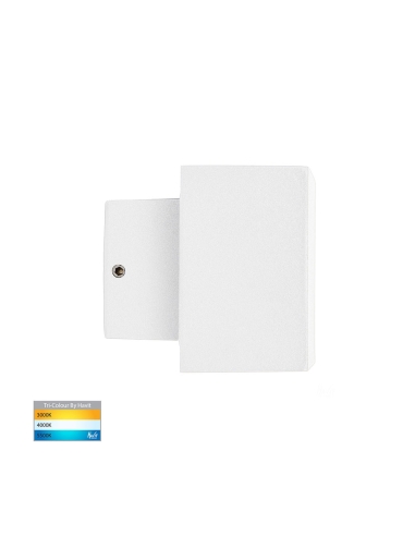 Blokk 9W 240V Up & Down LED Wall Light White / HV3639T-WHT