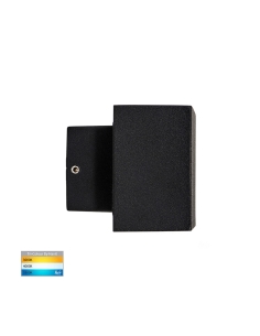 Blokk 9W 240V Up & Down LED Wall Light Black / Tri-Colour - HV3639T-BLK 2