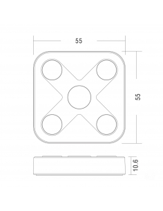 Zigbee LED Touch ControllerHV9101-ZB-5C 2
