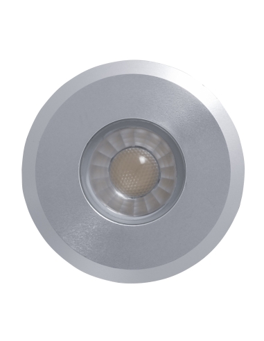 Mini Recessed Deck Light / In-ground Light Silver Aluminium