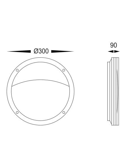 HV3671T-BLK - HV3671T-Black - Stor Black LED HV3671T-BLK
