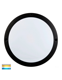 Round Poly Powder Coated Black Bunker LightHV3670T-BLK
