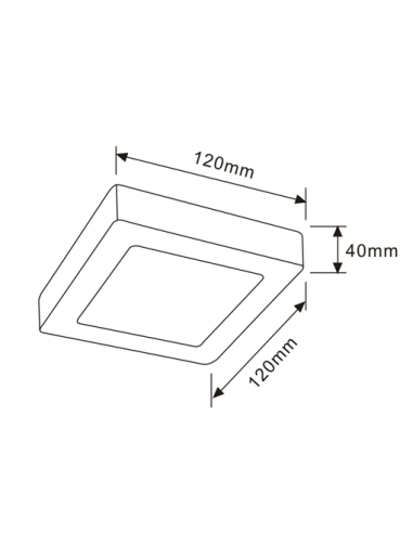 SURFACE12D - SURFACE Dimmable Surface Mounted SURFACE12D