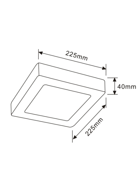 SURFACE12D - SURFACE Dimmable Surface Mounted SURFACE12D