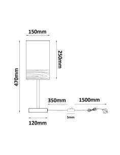 TAMBURA08TL - TAMBURA Scandinavian Small Oblong Shape Table TAMBURA08TL 2
