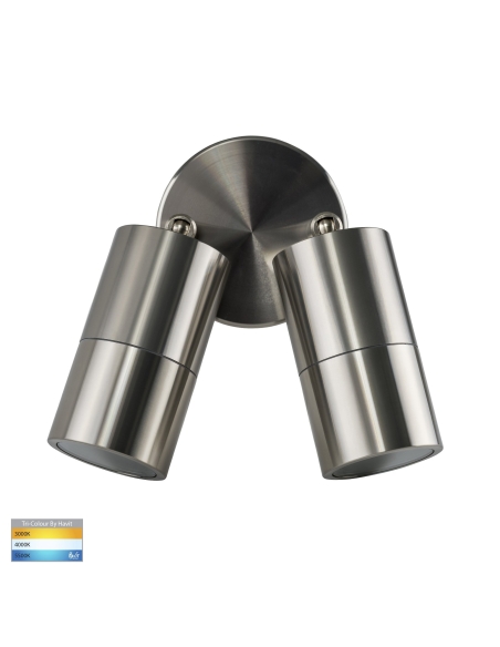 HV1385T - Double Adjustable Wall Pillar Light Titanium Aluminium
