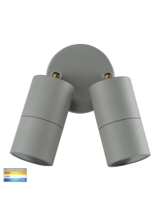 Double Adjustable Wall Pillar Light SilverHV1345T