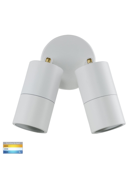 HV1337MR16T - Double Adjustable Wall Pillar Light White