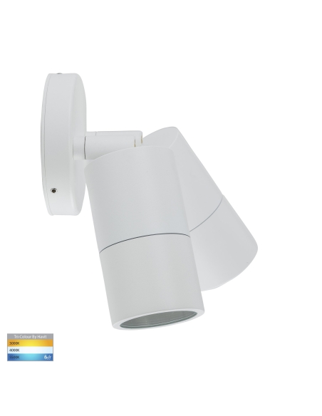 Double Adjustable Wall Pillar Light WhiteHV1337GU10T
