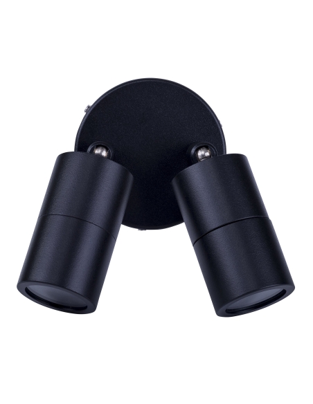 HV1327MR11NW - Mini Tivah Aluminium Black Double Adjustable Wall Pillar Lights