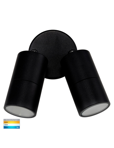 HV1327MR16T - Double Adjustable Wall Pillar Light Black