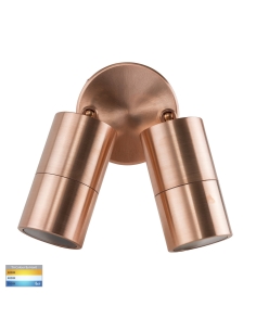 Double Adjustable Wall Pillar Light Solid CopperHV1317GU10T