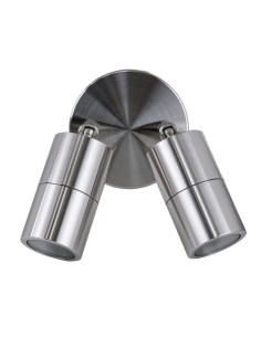 Double Adjustable Wall Pillar Light 316 Stainless SteelHV1307MR11NW