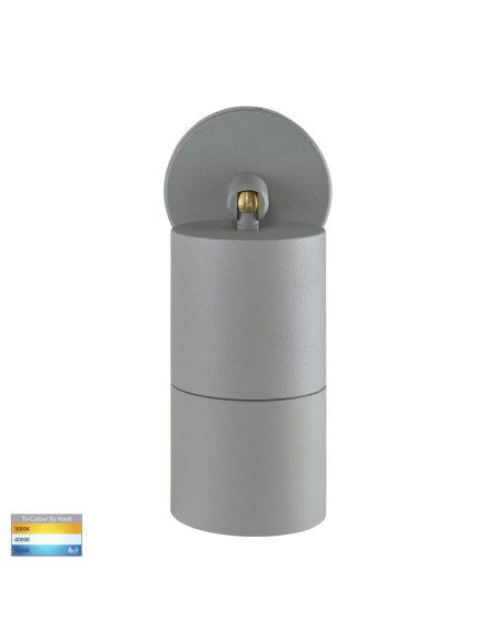 Single Adjustable Wall Pillar Light SilverHV1247GU10T