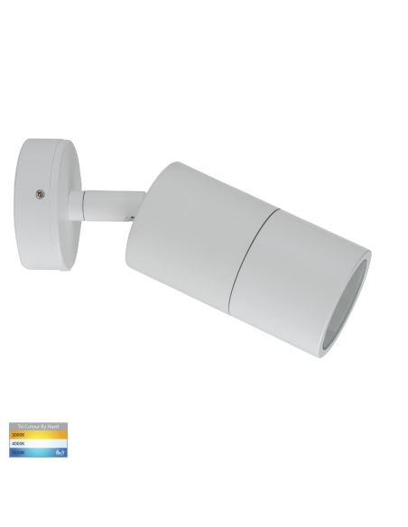HV1235T - Single Adjustable Wall Pillar Light White