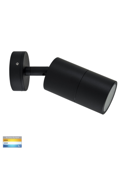 HV1227MR16T - Single Adjustable Wall Pillar Light Black