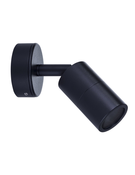 HV1227MR11NW - Mini Tivah Aluminium Black Single Adjustable Wall Pillar Lights