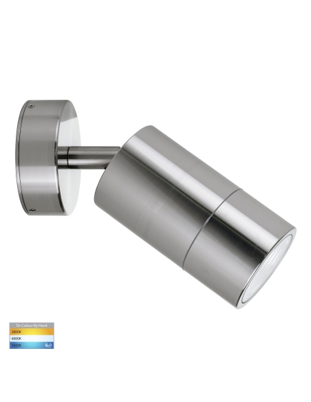 HV1208T - Maxi Tivah 316 Stainless Steel TRI Colour Single Adjustable Wall Pillar Lights