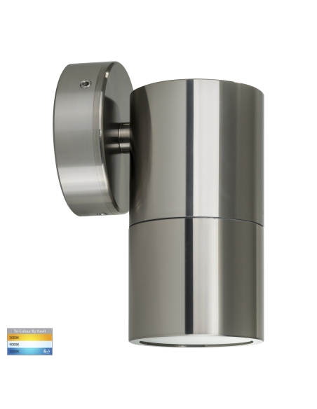 HV1185T - Single Fixed Wall Pillar Light Titanium Aluminium