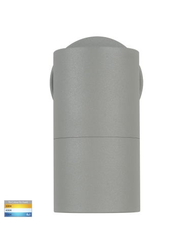 HV1145T - Single Fixed Wall Pillar Light SilverHV1145T