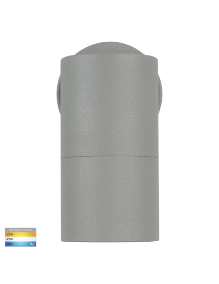 HV1145T - Single Fixed Wall Pillar Light SilverHV1145T