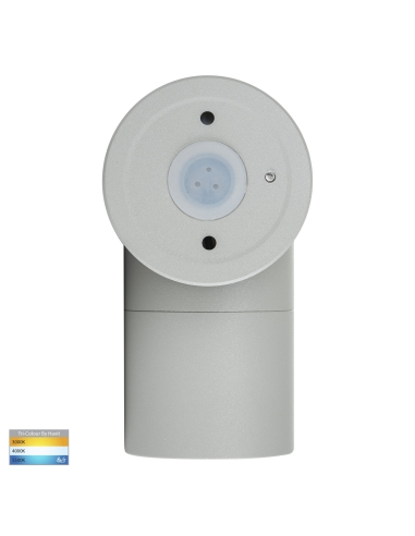 HV1145T - Single Fixed Wall Pillar Light SilverHV1145T