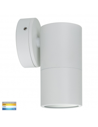 Single Fixed Wall Pillar Light White