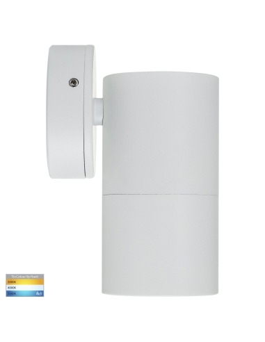 HV1137GU10T - Single Fixed Wall Pillar Light WhiteHV1137GU10T