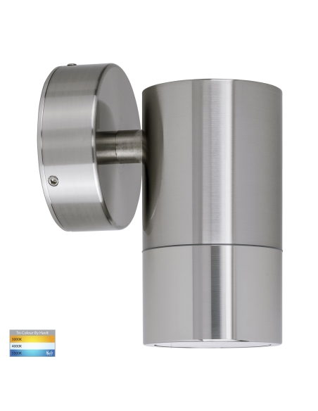 HV1108T - Maxi Tivah 316 Stainless Steel TRI Colour Fixed Down Wall Pillar Lights