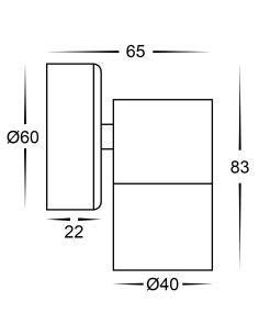 Single Fixed Wall Pillar Light 316 Stainless SteelHV1107MR11NW 2