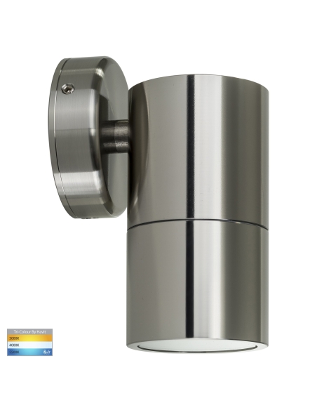 HV1107GU10T - Single Fixed Wall Pillar Light 316 Stainless Steel