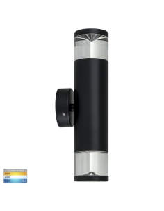 Up & Down Wall Pillar Light BlackHV1089T-BLK-240V