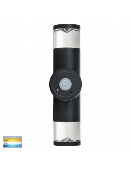 HV1089T-BLK-240V - HIGHLITE Up & Down Wall Pillar HV1089T-BLK-240V