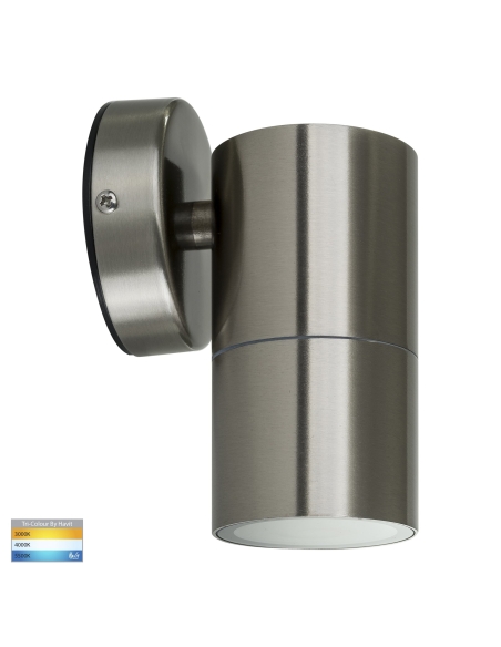HV1172T - Single Fixed Wall Pillar Light Stainless Steel
