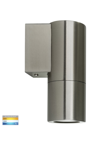 HV1171T - Single Fixed Wall Pillar Light Stainless Steel