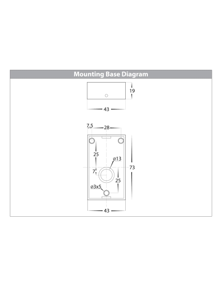 HV1071T - Up & Down Wall Pillar Light Stainless HV1071T