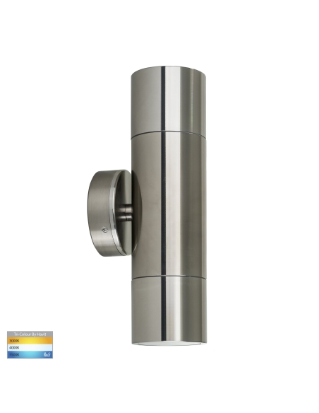 HV1087GU10T - Up & Down Wall Pillar Light Titanium Aluminium