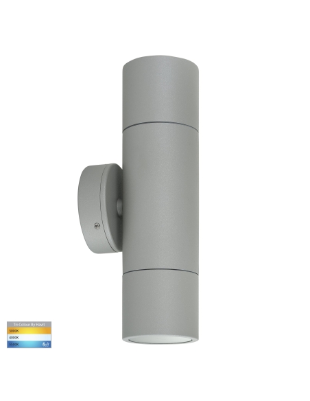 HV1045T - Up & Down Wall Pillar Light Silver