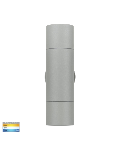 HV1045T - Up & Down Wall Pillar Light SilverHV1045T
