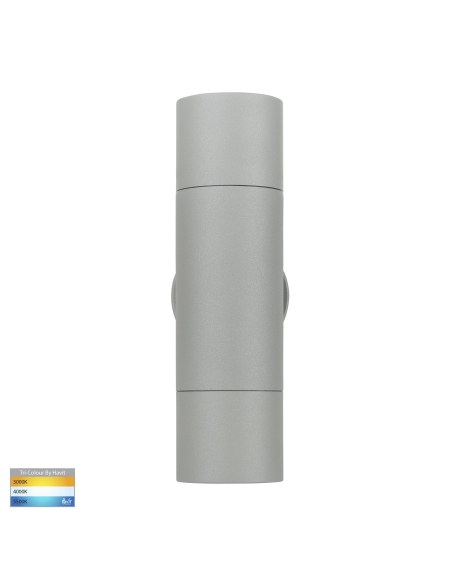 HV1045T - Up & Down Wall Pillar Light SilverHV1045T