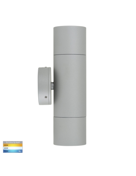 HV1045T - Up & Down Wall Pillar Light SilverHV1045T