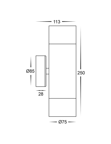 Havit HV1028T | MAXI TIVAH Up & Down Wall Pilla.. | Sintech Lighting