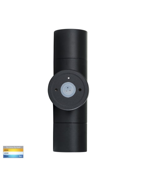 HV1027GU10T - Up & Down Wall Pillar Light BlackHV1027GU10T